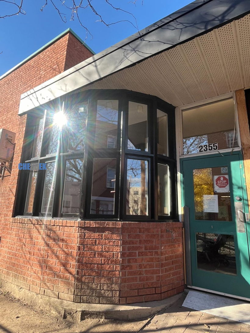 Daycare commercial entrance after installation